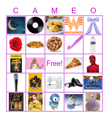 Camryn's Birthday! Bingo Card