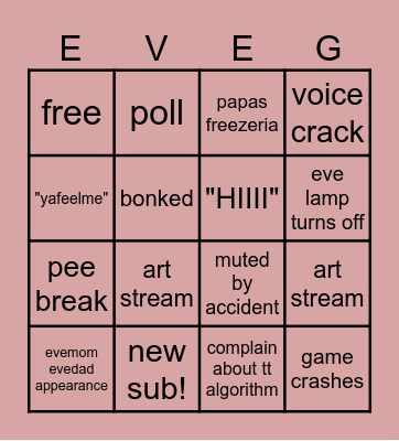 even_eden Bingo Card