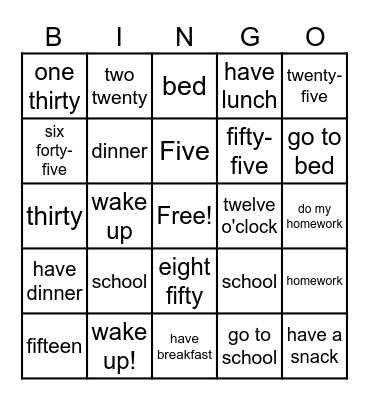 Boost Up 3: Unit 4: Classroom Objects Bingo Card