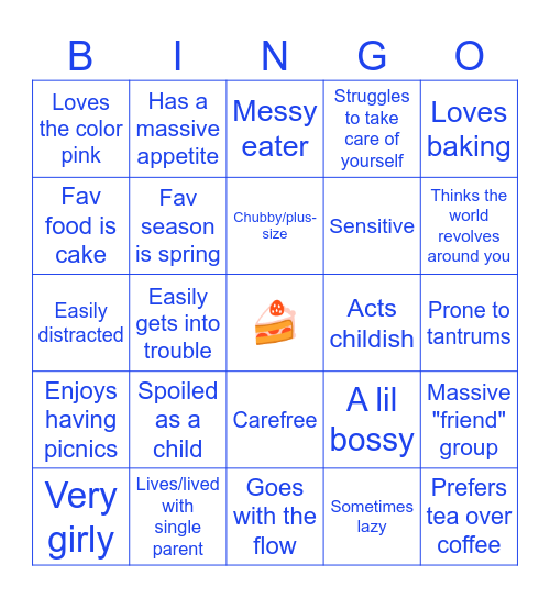PSAS(L) Kinnies - Princess Plump Bingo Card