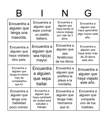 BECKY'S 25 Bingo Card