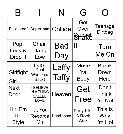 00'S ONE HIT WONDERS Bingo Card