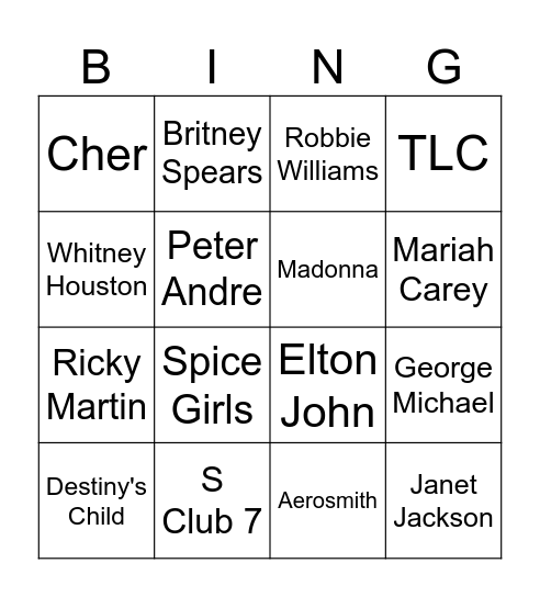 Heart Bingo Card