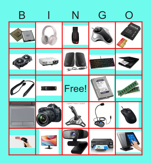 COMPUTER HARDWARE Bingo Card