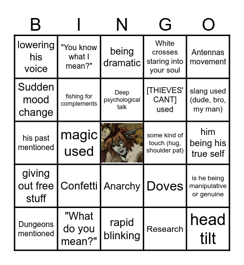Zeno Bingo Card