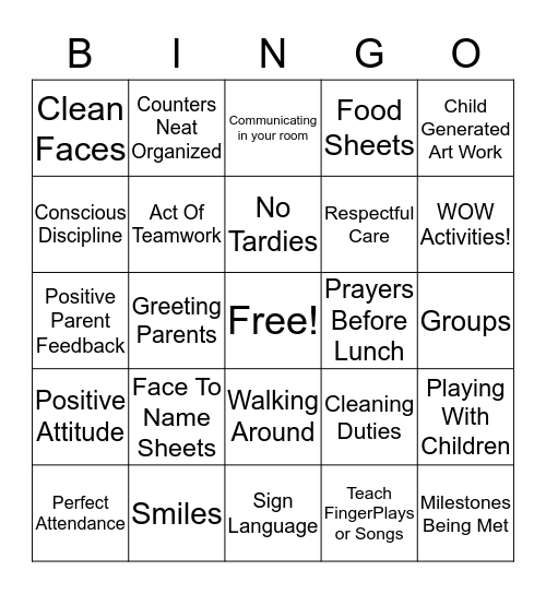 Apple Bingo-Toddlers Bingo Card