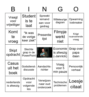 LBV Bingo Card