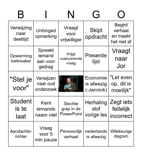 Arjanius Bingo Card