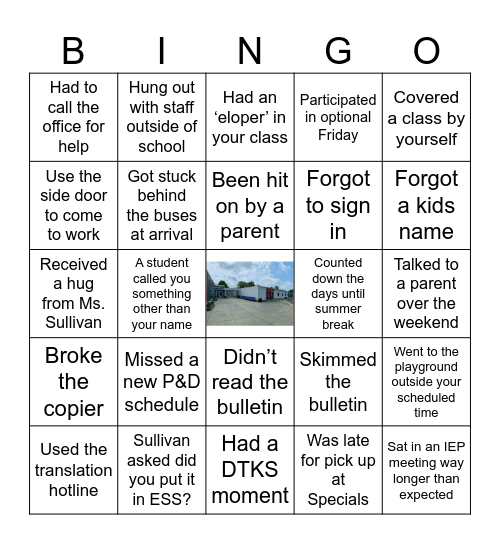 Haley Bingo Card