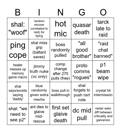 dsa lura prog 6/12 Bingo Card