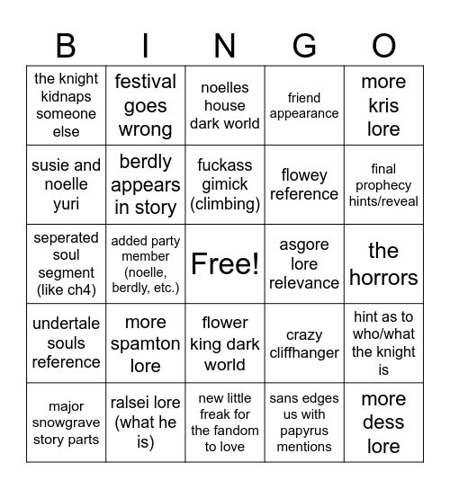 dr bingo Card