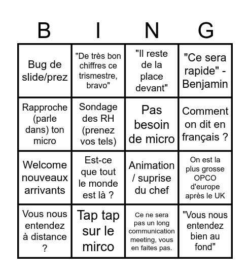 Matoo Bingo (CM edition 2026) Bingo Card