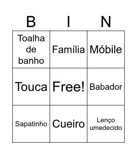 Chá da Ana Maria Bingo Card