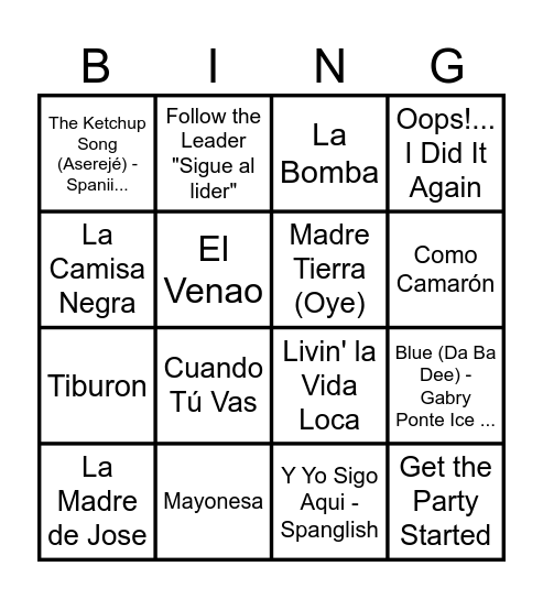 JCA BINGO ESTIU Bingo Card