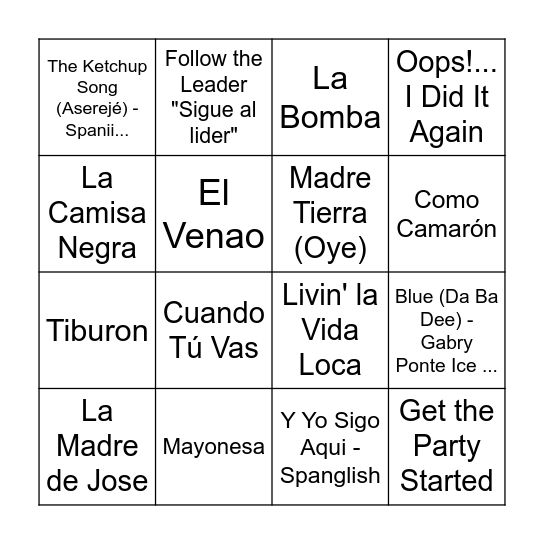 BINGO JCA ESTIU Bingo Card