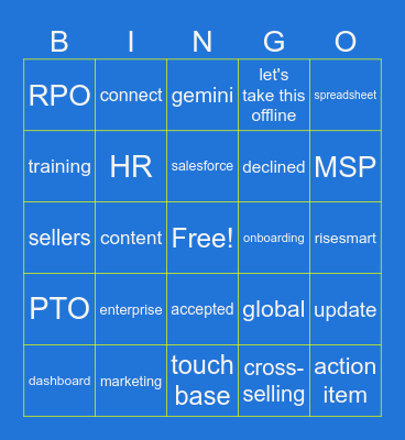 Inbox Bingo Card