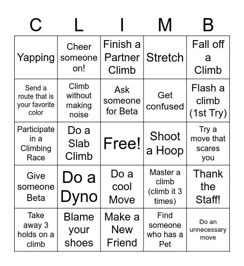 Curtin Boulders Bingo! Bingo Card