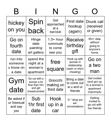 Alessandro's Summer Goals Bingo Card