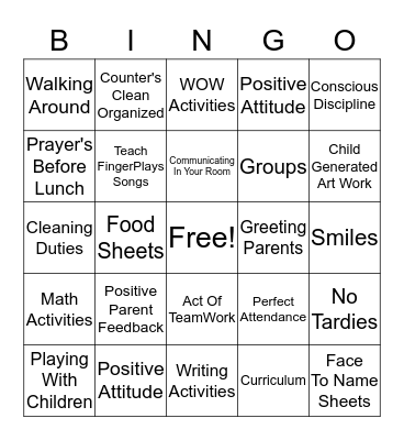 Apple Bingo-Preschool Bingo Card