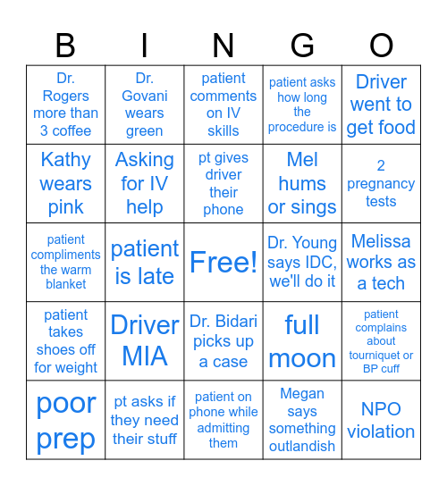 Olentangy BINGO Card