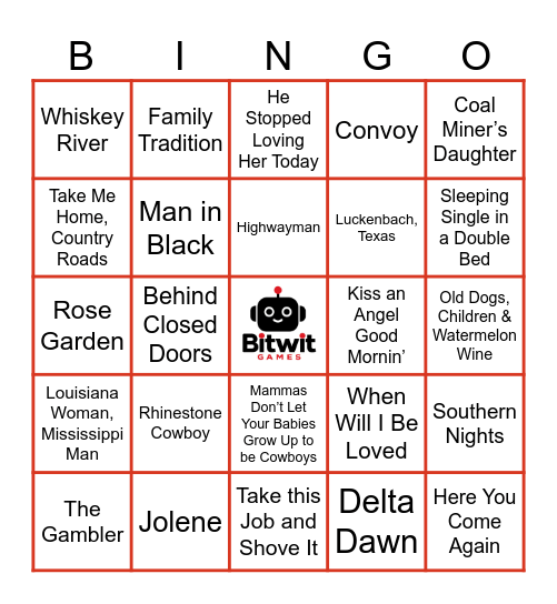 RHINESTONES & RETRO Bingo Card