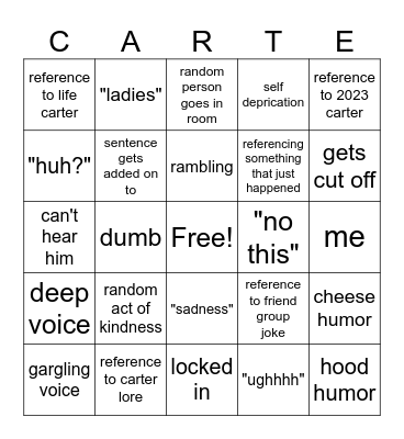 Bingoter Bingo Card