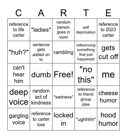 Bingoter Bingo Card