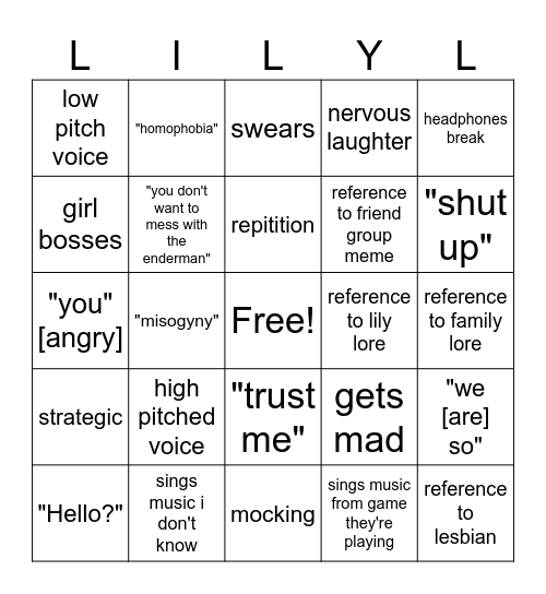 Bingoly Bingo Card