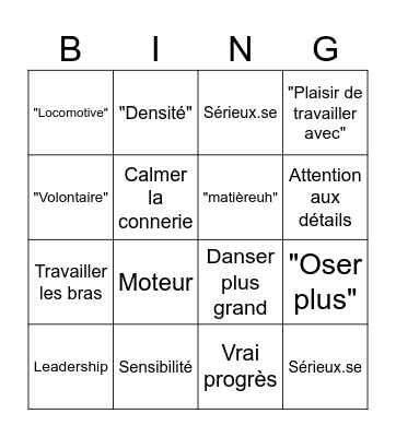 Retours Magda Sacha Bingo Card