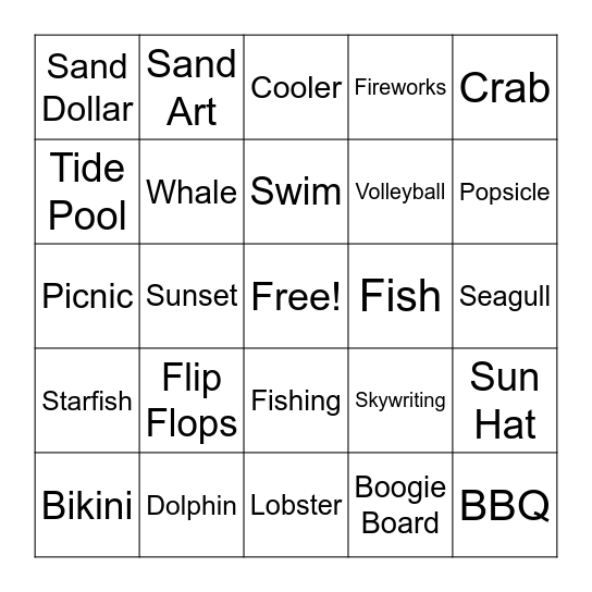 BINGLOW Bingo Card