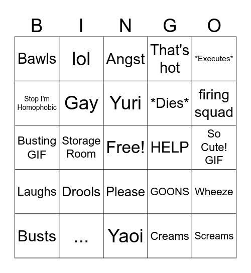 Words Bingo Card
