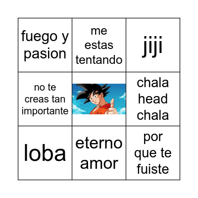 bingo musical Bingo Card