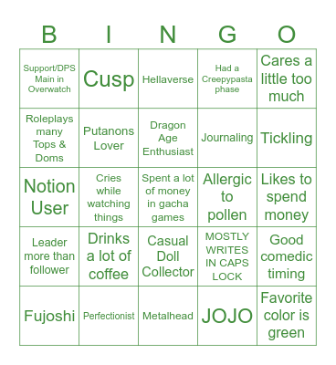 ⊹₊˚‧︵‿₊୨ᰔ୧₊‿︵‧˚₊⊹ Bingo Card