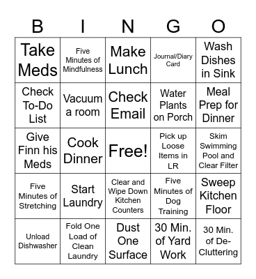 Happy Wife, Happy Life Bingo Card