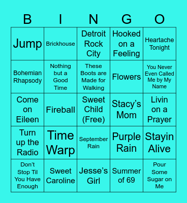 BoD🍩🎶 Bingo Card