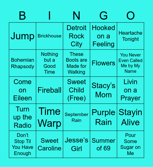 BoD🍩🎶 Bingo Card