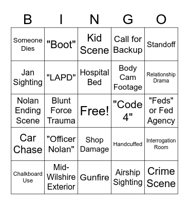 Rookie S2 Bingo Card