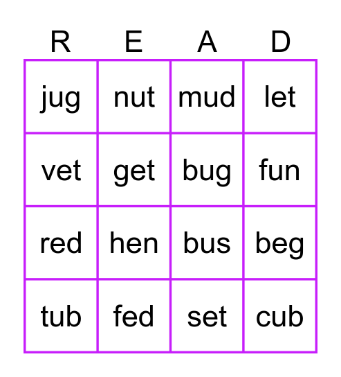 Lit Camp Bingo #2 Bingo Card