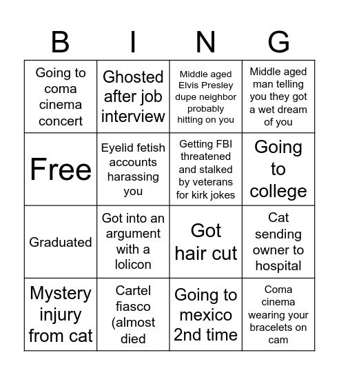 Bees 2026 Bingo Card