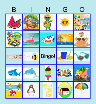 Sommer Bingo Card