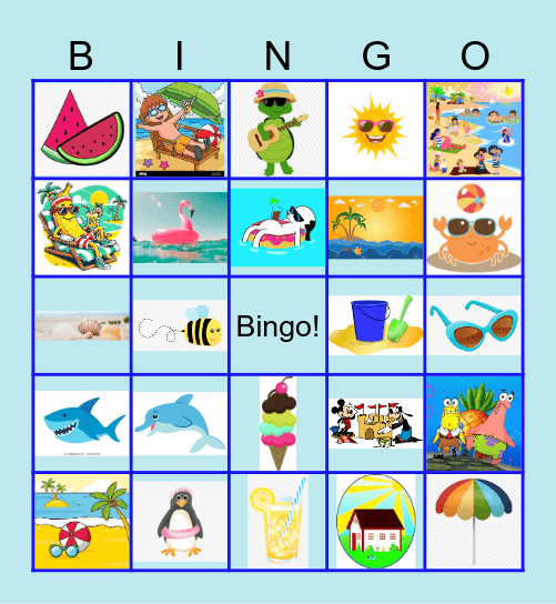 Sommer Bingo Card