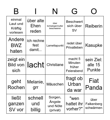 LisBingo Card