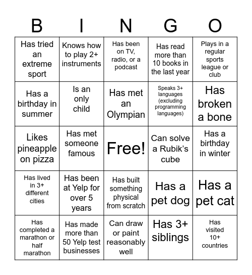 Offsite Bingo Q2 Bingo Card