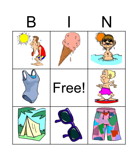 SUMMER BINGO Card