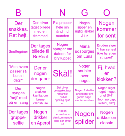 Polter-Bingo-Bonanza Bingo Card