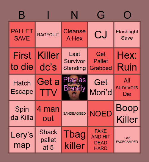 Hi ;-x check every box you complete x Bingo Card