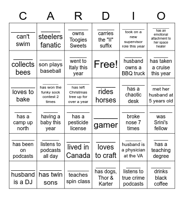 Breakfast Bonanza Bingo Card