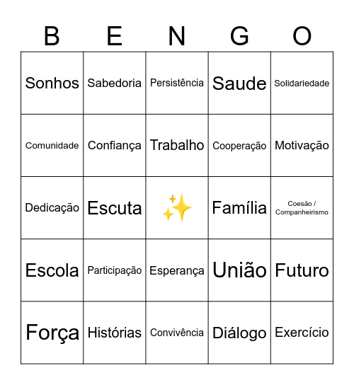 Bingo Sem Título Bingo Card