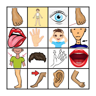 El Cuerpo Bingo Card