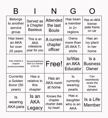 ABZΩ Icebreaker Bingo Card